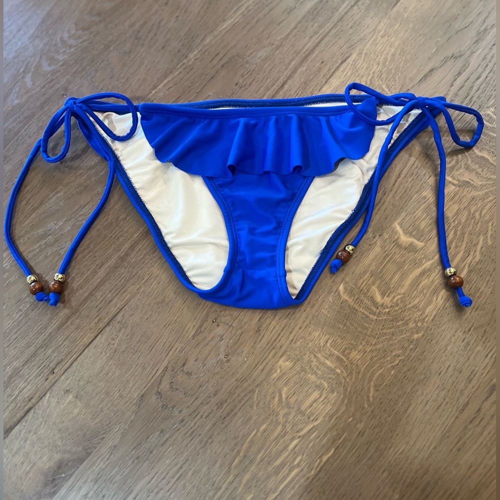 Shoshanna Ruffle String Bikini Bottom, Small - Picture 3 of 9